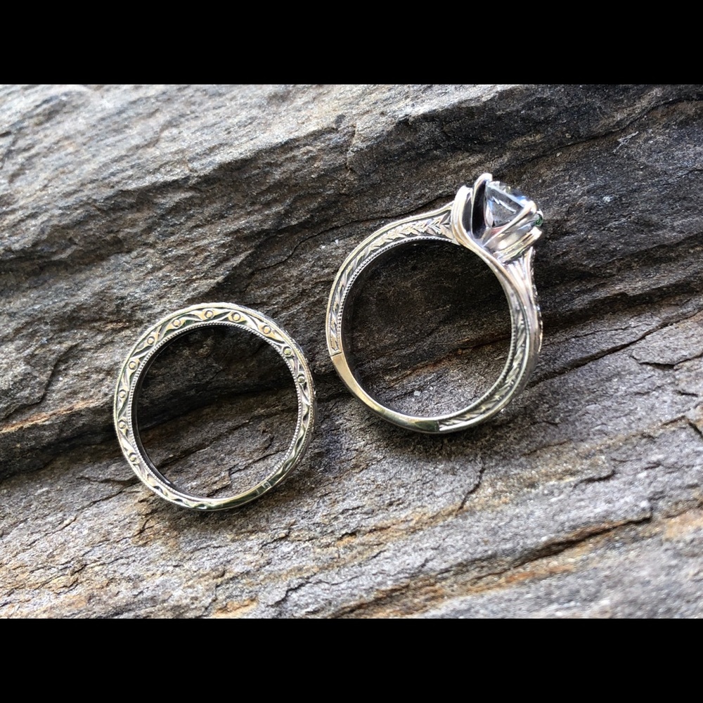 Vintage Bridal Wedding Ring Set